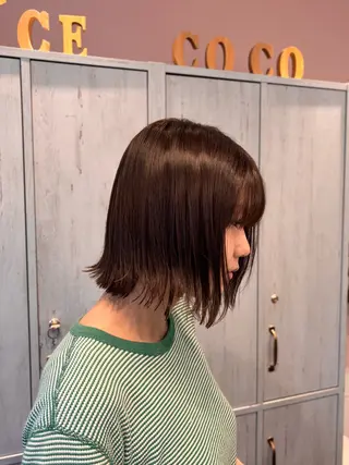 ショート カラー 🌱なゆみ🌱透明感 /ナチュラル/高宮のヘアスタイル