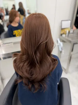 ロング カラー ヘアアレンジ 透明感カラー🎀艶髪 Anju/渋谷🎀のヘアスタイル
