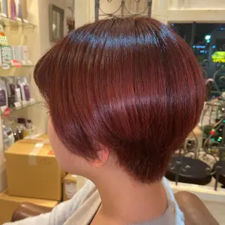 ショート カラー ヘアアレンジ Plaatje💐 ゆずはのヘアスタイル