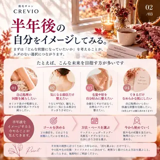 脱毛サロン CREVIOのエステ・リラクイメージ