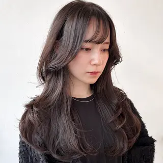 ミディアム カラー 艶カラー🫧 猿渡 響のヘアスタイル
