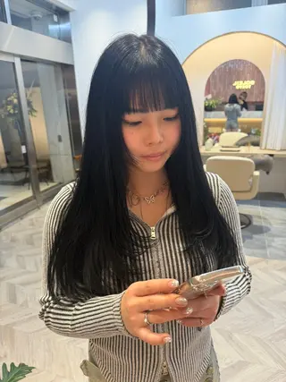 ロング カラー ボブ&寒色🎐ᩚ 短髪 COCOROのヘアスタイル