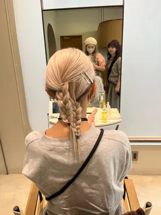 ミディアム ヘアアレンジ ramphy 柴原 夢奈のヘアスタイル