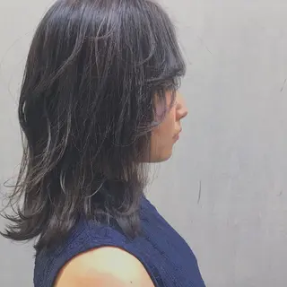 ミディアム カラー 山中 直輝のヘアスタイル