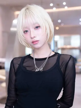 ショート レイヤー似合わせ 透明感カラーりきやのヘアスタイル