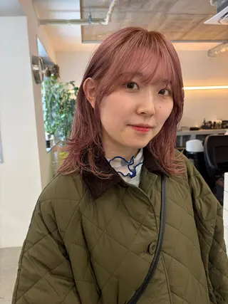 ミディアム カラー cana 札幌レイヤースタイルのヘアスタイル