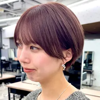 ショート カラー ヘアアレンジ 暖色/レイヤー/ショ ート/hana🌸のヘアスタイル