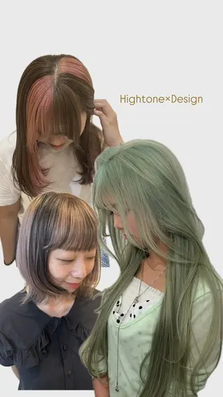 カラー 愛/한국어◎ Hightone✨のヘアスタイル