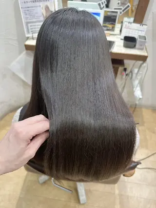 ロング カラー 縮毛矯正/ワンカラー モデル募集🫧田村のヘアスタイル