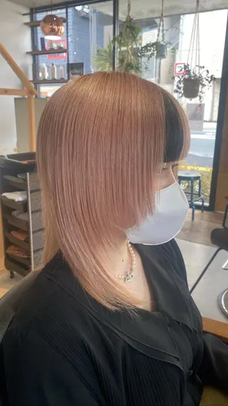 ミディアム FERIA池田 石田較貴のヘアスタイル