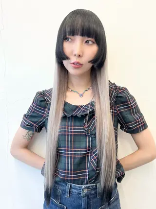 セミロング カラー HARU//原宿🤍 リピート率NO.1のヘアスタイル