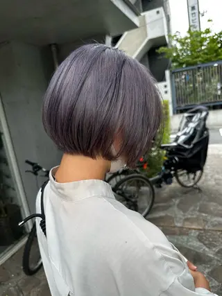 ショート カラー ショート・ウルフ✂︎ 安住有咲子のヘアスタイル