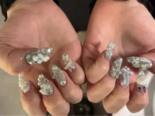 ネイル 渋谷T&B ロング ネイル/ユキ🤎のネイルデザイン