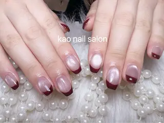ネイル kao nail マグネット/長さだしのネイルデザイン