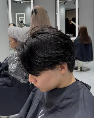 パーマ メンズ 高崎 堅心のヘアスタイル
