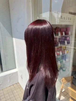 セミロング カラー 小野 眞白のヘアスタイル