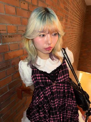カラー ケアブリーチ/ ハイトーン/昌恵のヘアスタイル
