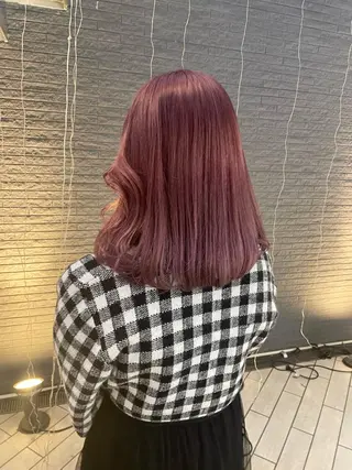 ミディアム カラー ヘアアレンジ 🎀透明感カラー 韓国ヘア🎀mahoのヘアスタイル