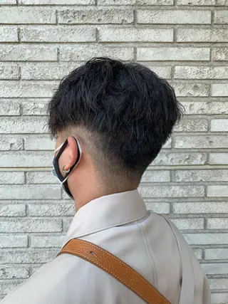 ショート パーマ メンズ メンズ特化フェード パーマ小林裕史のヘアスタイル