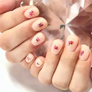 ネイル 渋谷／チップ長さ出し 👑アプレgel-xのネイルデザイン
