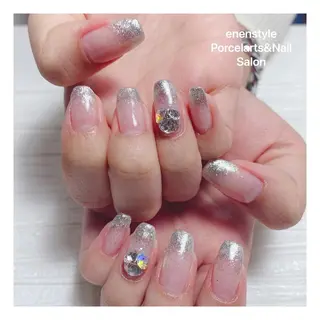ミディアム ネイル 🐾enen style 🐾のネイルデザイン