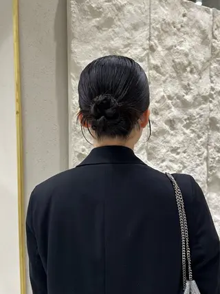 ミディアム ヘアアレンジ 銀座/ヘアセット/ 島村美帆のヘアスタイル
