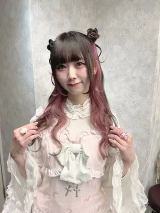 ロング カラー ヘアアレンジ 💕ブリーチ/ヘアメ 🎀YUUKAのその他イメージ