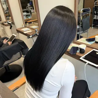 セミロング ルナ🫐縮毛矯正 🫐髪質改善のヘアスタイル