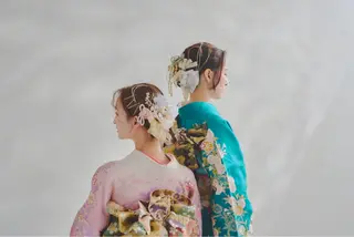 セミロング ヘアアレンジ 丸岡 桜のヘアスタイル
