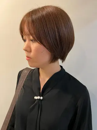 ショート カラー 抜きっぱなしブロンド /ハイトーン/カナタのヘアスタイル