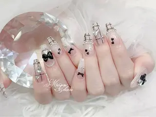 ネイル MochiMochi 🎀新宿/長さ出しのネイルデザイン