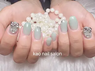 ネイル kao nail マグネット/長さだしのネイルデザイン
