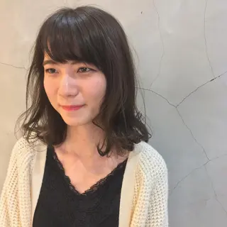 ミディアム 金子 歩実のヘアスタイル