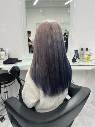 セミロング カラー ❄最強かわいいカラー ❄️MINA❄️のヘアスタイル