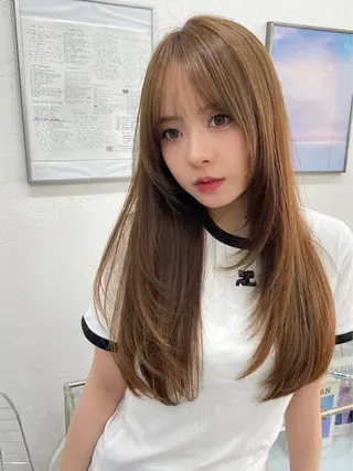 ロング カラー 渋谷/透明感カラー chisaのヘアスタイル