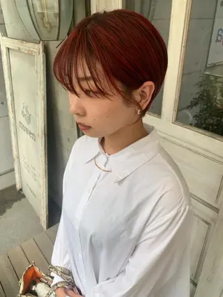 ショート カラー ヘアアレンジ メンズ キッズ 垢抜けカラー ヒロムのヘアスタイル