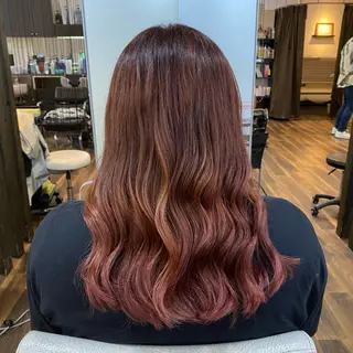 ロング カラー 堀 広夢のヘアスタイル