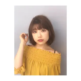 ミディアム 松戸　レイヤーカット 野口　康太郎のヘアスタイル
