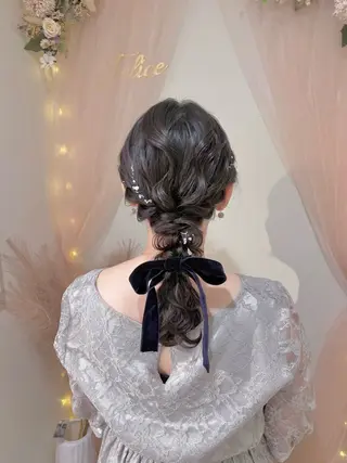 ヘアアレンジ 参列♡デートゆるふわ ヘアメイク🎀みゆうのヘアスタイル