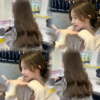 ロング カラー ふわっと抜け感🫧 ブラウンベージュ🤎のヘアスタイル