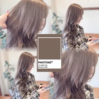ロング カラー MEGU/layer cut/透明感カラーのヘアスタイル