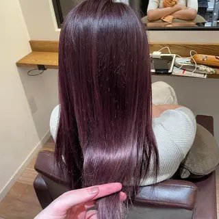 ロング カラー 艶髪/韓国風🤍🖤 小林実央のヘアスタイル