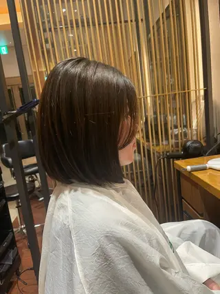 ミディアム 髙田 千華 髪質改善ストレートのヘアスタイル