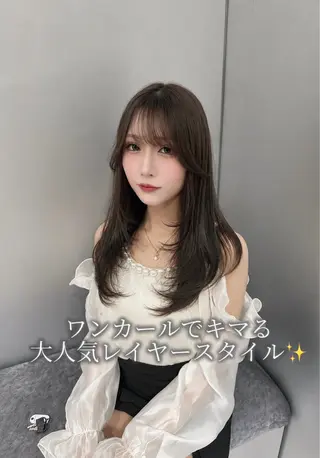 ロング 💎韓国レイヤー× 髪質改善ゆうま💎のヘアスタイル