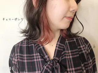 ミディアム カラー あさだ しゅうたろうのヘアスタイル