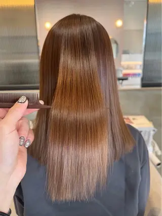 ミディアム 🫧ナチュラル矯正 /カラー🫧あやりのヘアスタイル