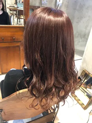 ミディアム カラー ヘアアレンジ TOKI /透明感/原宿のヘアスタイル