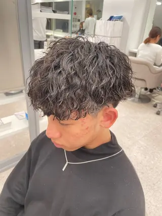 パーマ メンズ 京都河原町 メンズパーマ助川龍哉のヘアスタイル