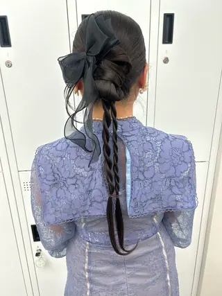 ロング ヘアアレンジ 横浜ハイトーン‪ エクステ/あやかのヘアスタイル