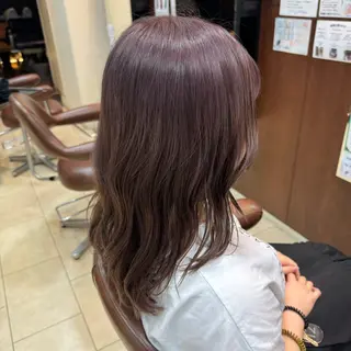 セミロング カラー 🍒暖色カラー🍒 ✨髪質改善✨西村亜弥のヘアスタイル